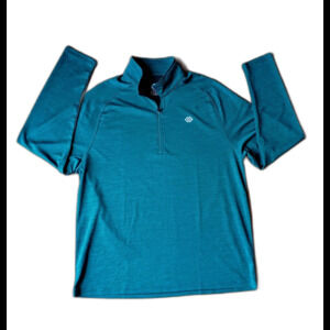 Mofiz Teal 1/4 Zip Pullover XL